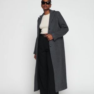 Reformation Wayne Wool Coat – Dark Gray